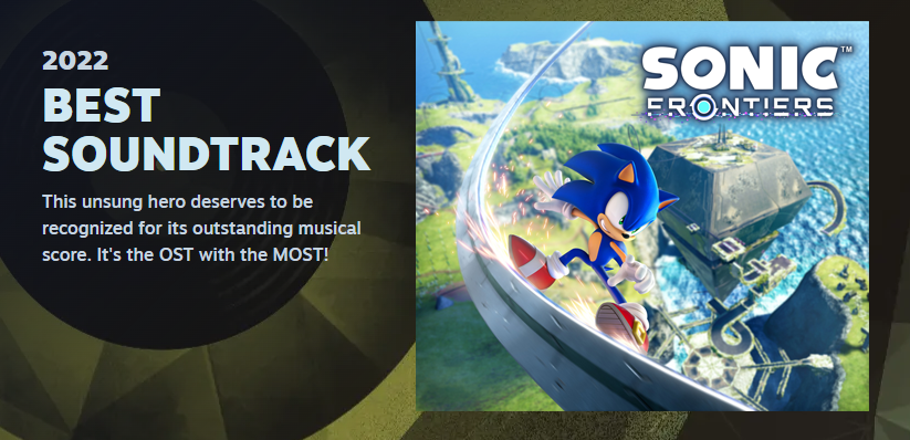 sonic_hedgehog's tweet photo. Redemption time! Sonic Frontiers is nominated for Best Soundtrack in the #SteamAwards!

Be sure to get your votes in before January 3rd: https://t.co/q0BnJC71le https://t.co/vCAePu3nxc
