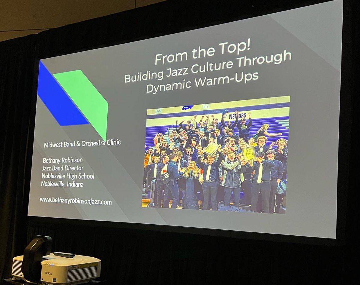 Highlights from @midwestclinic presentation on building culture in the jazz classroom! @NobSchools @NoblesvilleBand #jazzeducation #musiceducation