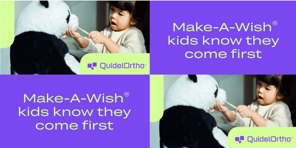 QuidelOrtho's tweet photo. We partner with @MakeAWish America to provide our QuickVue® At-Home Covid-19 tests so every Make-A-Wish kid can enjoy their wish safely. #quidelortho #diagnostics #makeawish #quickvue. FDA Emergency Use Authorization (EUA) Only. View the full disclaimer: https://t.co/bdkYIMQ6Ne. https://t.co/9bSFrqQznG