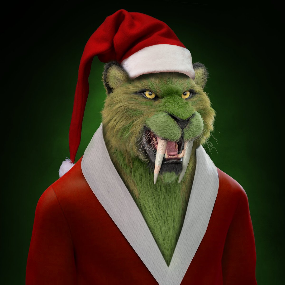 BeATigerNFT's tweet photo. Someone has been stealing Tigers from the floor and now the Grinch is angry!
Merry Christmas and Happy Holidays! https://t.co/Bf9744PQL9