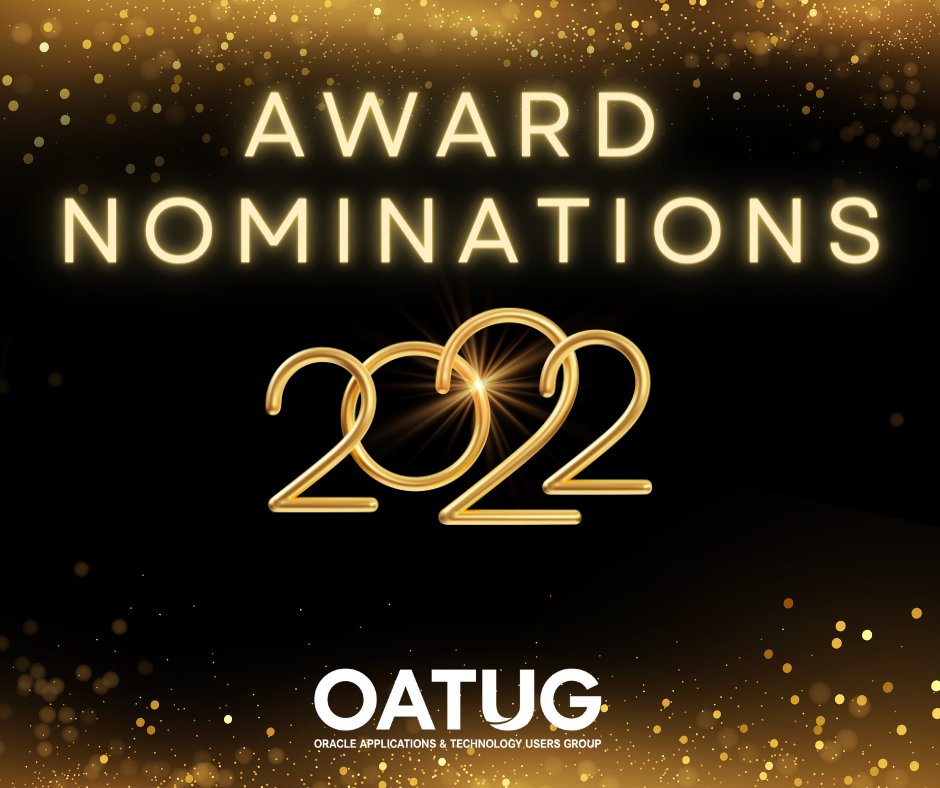 OATUG1's tweet photo. Help us find the best of the best! Nominations are now open for these OATUG Awards:
⭐Member of the Year
⭐ Innovator of the Year
⭐ Women in Technology Leadership Award
⭐ Emerging Leader Award - New for 2022!
Find out more and get your nominations in! https://t.co/r0u9lY4DmG https://t.co/bCGScuRmOG