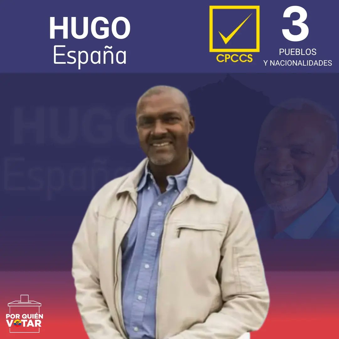 porquienvotarec's tweet photo. Conoce un poco más de este candidato @HugoEspan

¿Conocías a este candidato que se está postulando al CPCCS?

 #lamejoropcion #votabien #rankingec #cpccs #elecciones2023 #Informate  #PueblosyNacionalidades  #Candidatos2023  #porquienvotarec #VotaBien https://t.co/RkT0E4xBfm