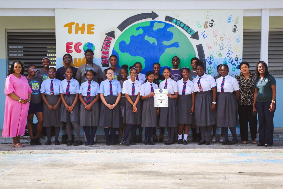 gbpasocial's tweet photo. KGBC congratulates Mary Star of the Sea Catholic Academy (MSSCA) and The Beacon School for achieving their Bronze and Silver awards, in their quest to become a Green Flag holder, under the coveted Eco-Schools program! #KGBC #EcoSchools #Awards #GBPA #ecofriendly #sustainability https://t.co/Cdambw2nmT