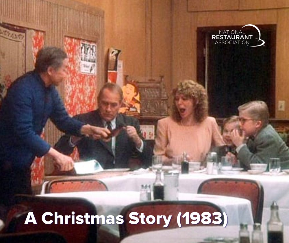 WeRRestaurants's tweet photo. Take a look at some of our favorite moments around food from holiday films throughout the years! Will you also be taking a holiday from the holidays this year and letting restaurants do the cooking? #LetRestaurantsCook https://t.co/INvws74ELA