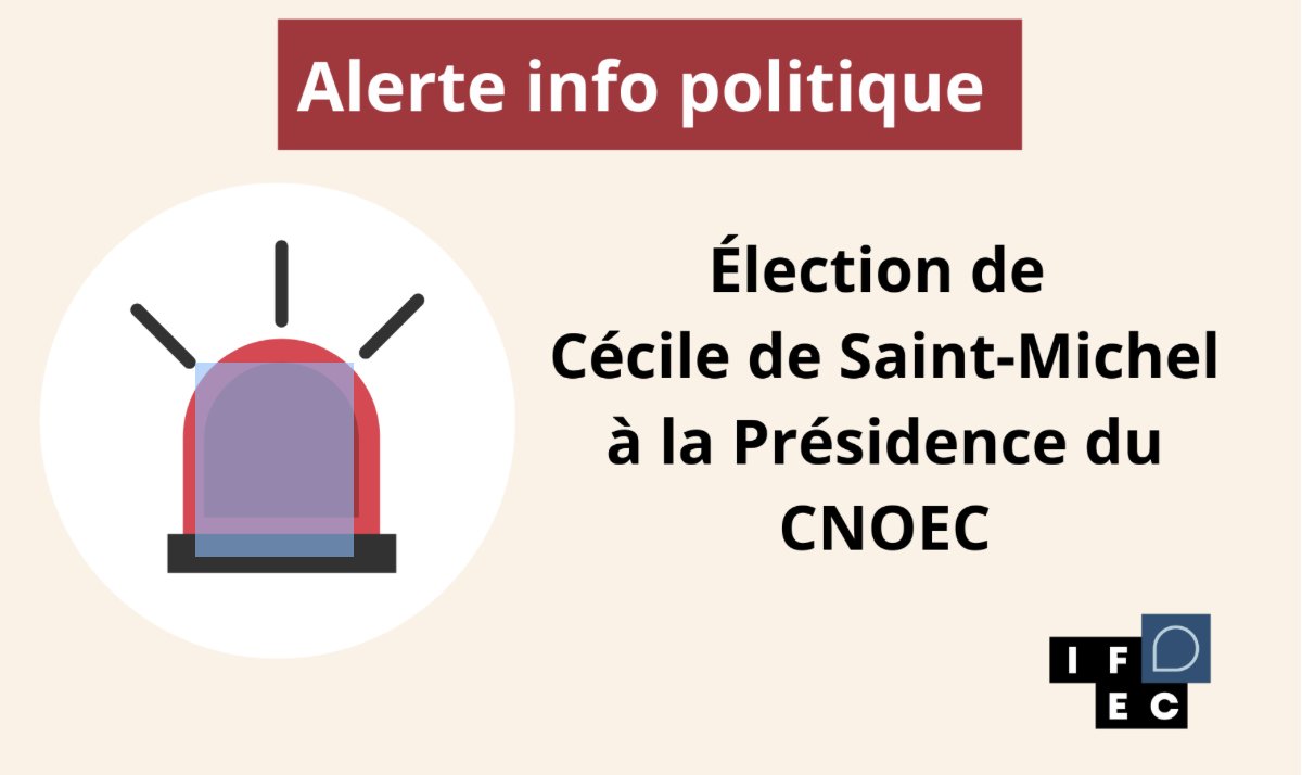 L’IFEC félicite Cécile de Saint-Michel pour son élection à la présidence du <a href="/CSOEC/">CNOEC 🚀</a>.
Plus d'infos 👉  pulse.ly/kfjbmj6z54

<a href="/ChristPriem/">Christophe PRIEM</a> <a href="/damiencharrier/">Damien CHARRIER</a> <a href="/f4fb4b/">Burtin Florent</a>