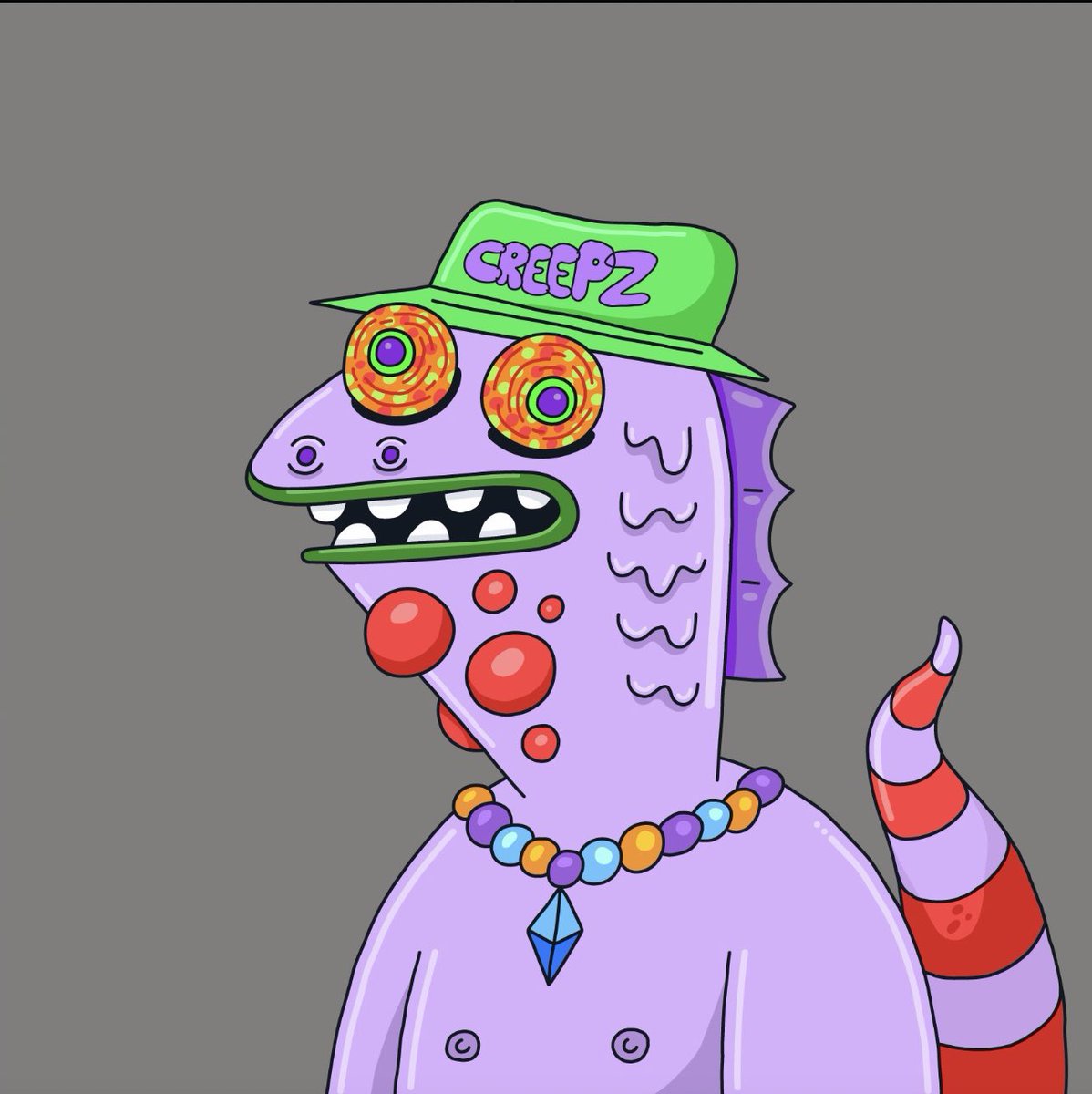 When it comes to rarity in the @Cbcreepz collection, it doesn’t get much rarer then this next <a href="/Overlord_xyz/">Overlord</a> TRAIT HIGHLIGHT: Layerz:Eth-chain. This blinged out chain only shows up 3/11,111 with all 3 ranking in the top 20 at #13, #14, &amp; #15 👀. Congrats to all 3 of you who have 1