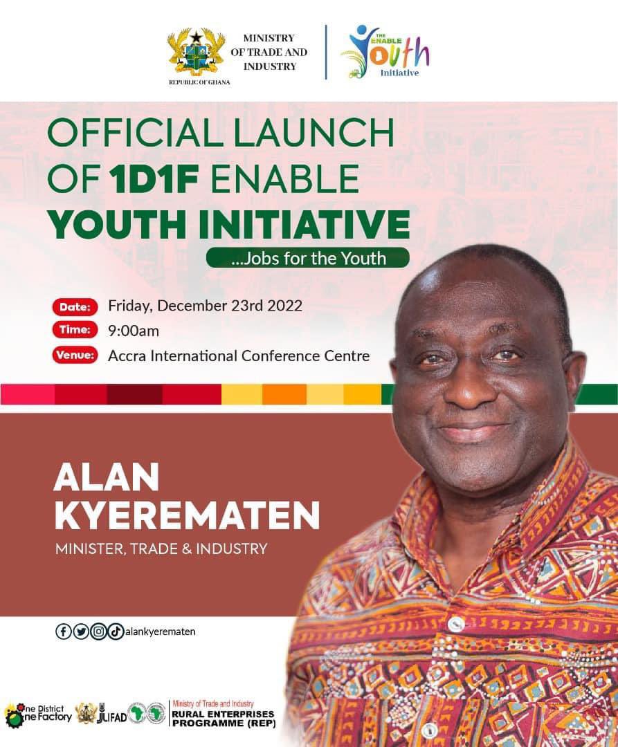 We cannot underestimate the importance of the teeming youth, who are 60 percent of the country’s population. Please join me tomorrow for the launch of the 1D1F ENABLE Youth Initiative. 

#JobsfortheYouth #EnableYouth