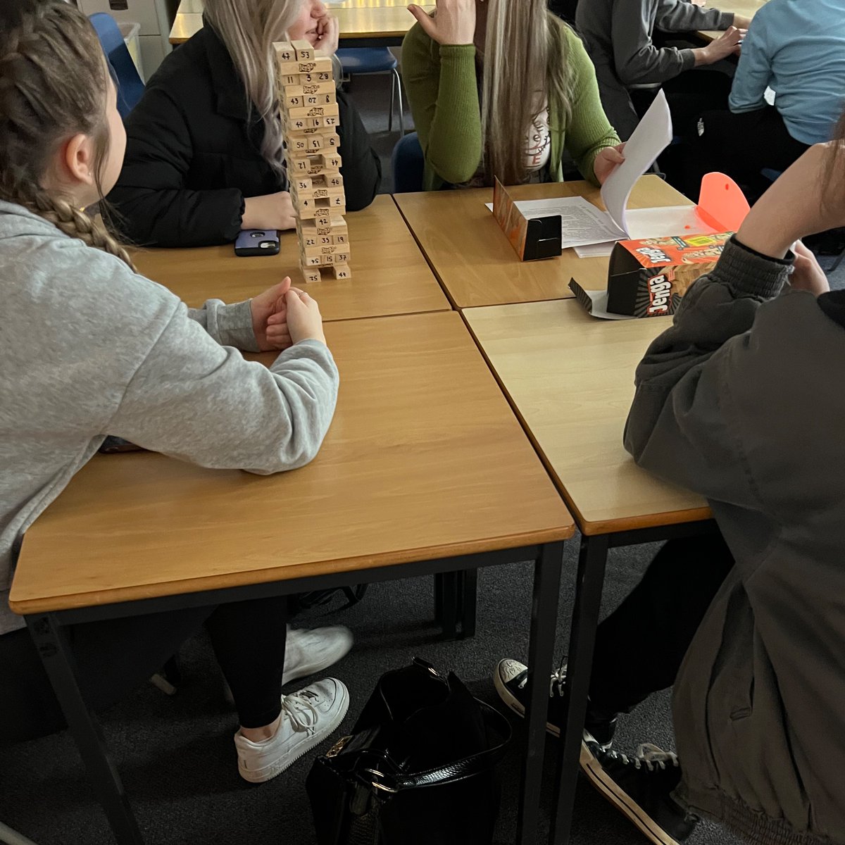 Lots of fun consolidating learning with my lovely seniors today! MacCaig Jenga, ‘Salt to the Sea’ revision pong and ‘The Flowers’ revision pong. 🚢💐