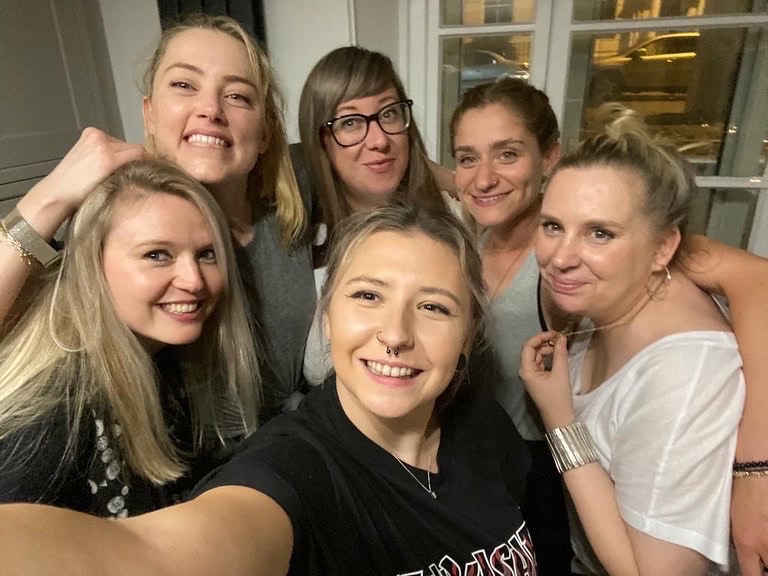 DrJessTaylor's tweet photo. One thing I will always remain proud of, is the way a small group of brave women stood with Amber thru the worst times, and will stand by her thru the best. 

Amber, Me, @Eve_Barlow  @Jaimi_Shrive , @DrProudman  @KimM_C 

We all got to spend time together after everything 💜 https://t.co/BUv4S9lMrb