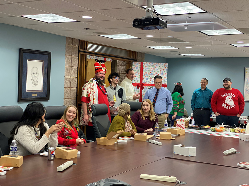 RMC_Inc's tweet photo. RMC’s Lexington Park office hosted a Holiday Door Decorating and Cookie Contest, and the competition was fierce! The RMC family wishes everyone a happy holiday and safe travels this weekend!  #happyholidays #sugarrush #2023competition #teambuilding https://t.co/5xFyIb45p5