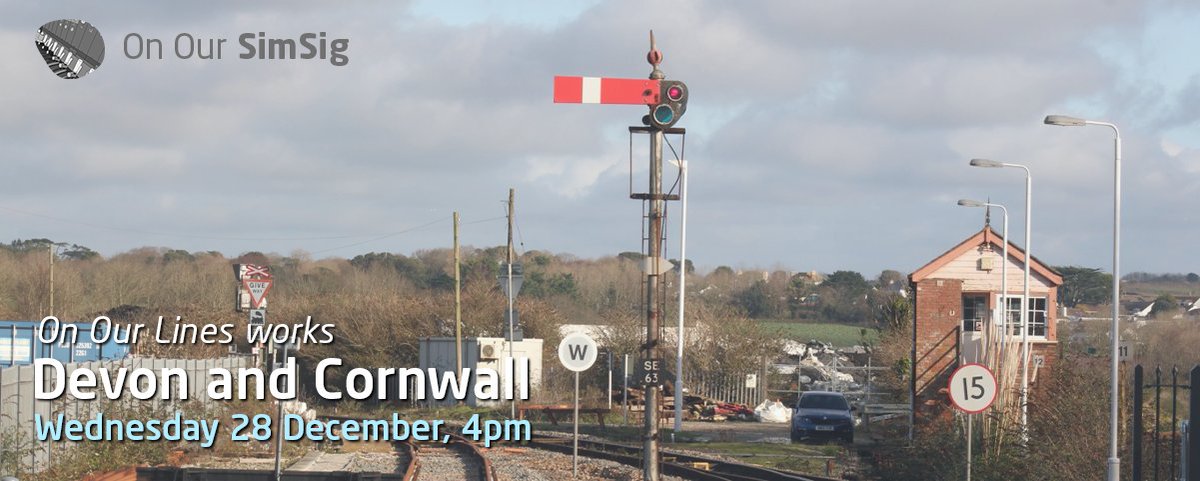 OnOurLines's tweet photo. Next week is our annual Christmas #SimSig game - are you joining us? We're running the Cornwall, Plymouth and Exeter simulations on Wednesday 28 December from 4pm! Whether you're an experienced hand or brand new, all experience levels are welcome. https://t.co/sARr1ezojh https://t.co/tB5KSuGZMC