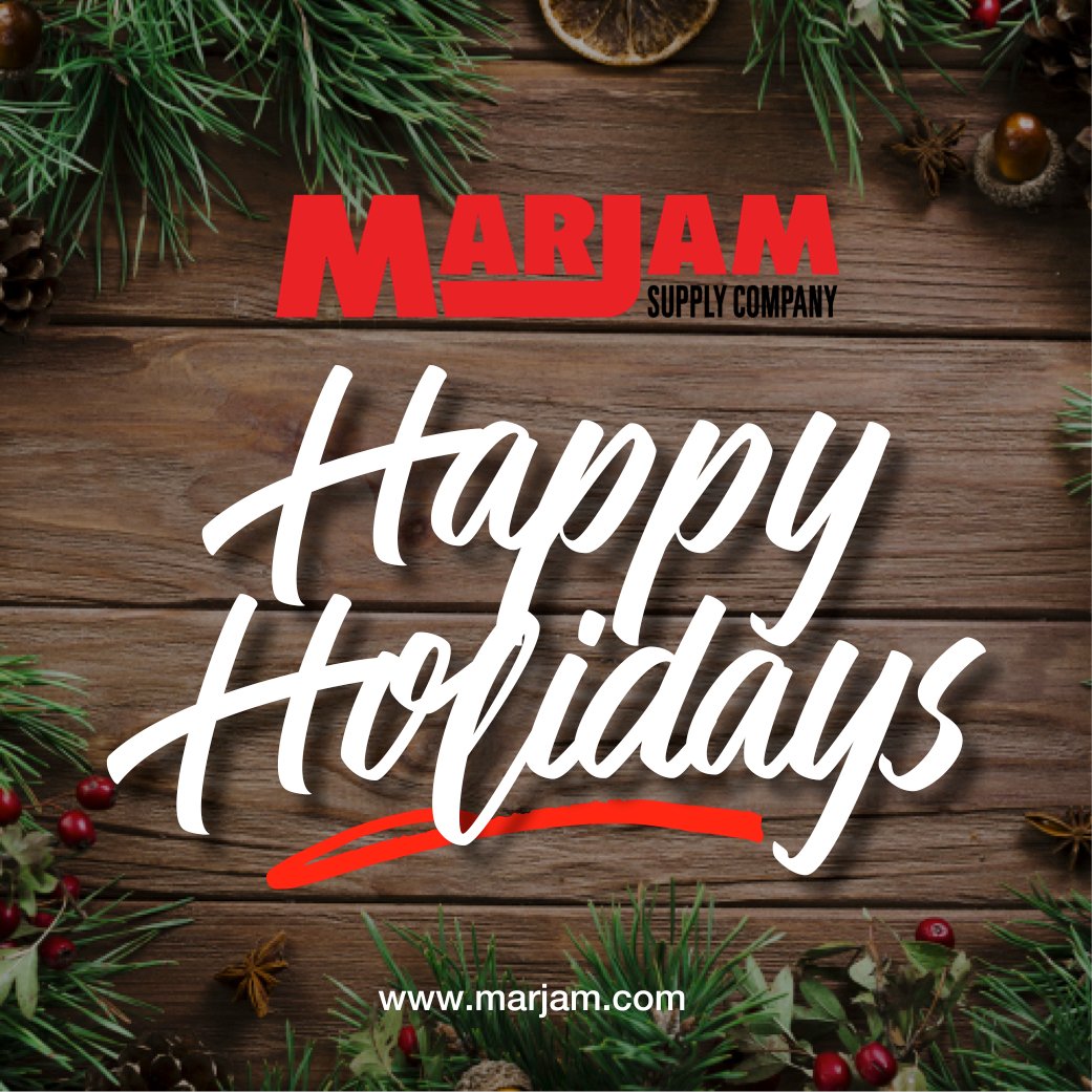 MarjamSupply's tweet photo. We would like to take this opportunity to thank you for doing business with us and look forward to a successful new year. From everyone at Marjam we want to wish you a very Happy Holiday and festive holiday season! 
https://t.co/9nKRjInXgr

#holiday #Holidays #HolidaySeason2022 https://t.co/crOCb0vppG