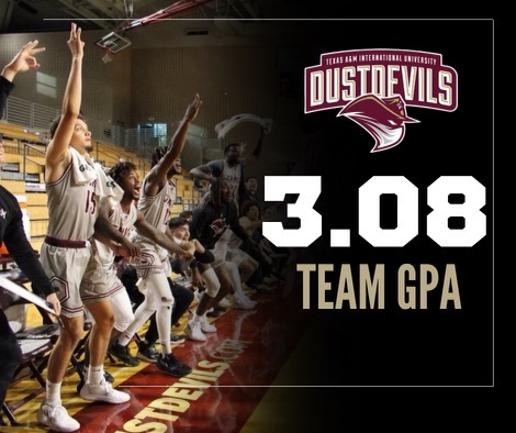 🚨ACADEMIC SUCCESS🚨 Alongside an 8-4 start to the season, @DustdevilMBB succeeded in the classroom as well, accumulating a team GPA above a 3.0! #DustEm🤘