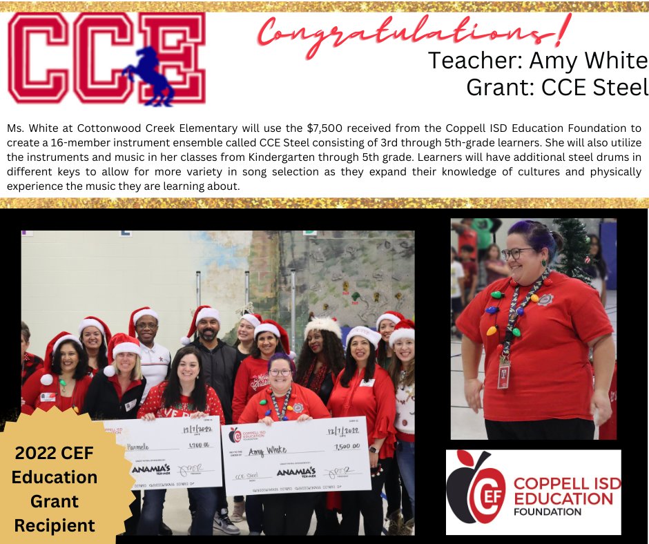 coppellisdef's tweet photo. For more information about how you can help us provide resources like these to teachers across Coppell ISD, please visit our website at https://t.co/JV8hdVzwt6. @CoppellISD @CCEcolts https://t.co/APxSsttZsC