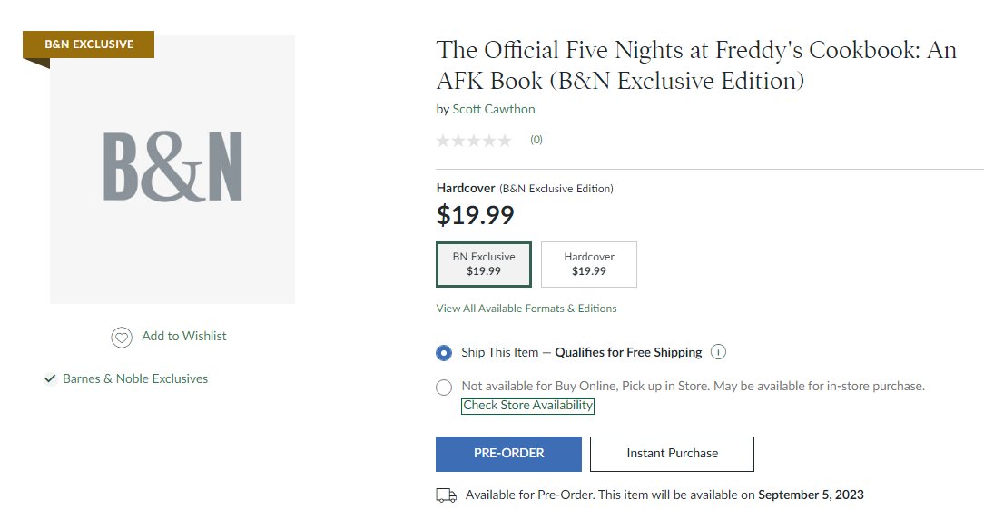 JonnyBlox on X: The recipe for Freddy Fazbear's Pepperoni X-Press in the  upcoming 'Official Five Nights at Freddy's Cookbook' has been revealed by  Scholastic! Attached are all of the recipe pages revealed