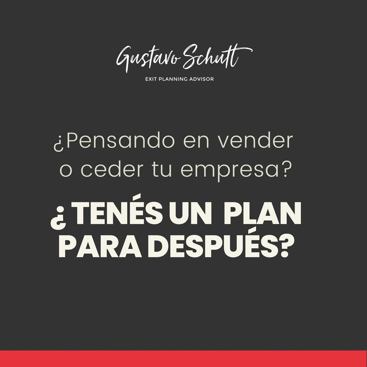gschutt1's tweet photo. 👉🏻 Aprovechando la etapa del año y de hacer Balances y Proyecciones: ¿Qué vas a hacer de tu vida luego que salgas? ¡Mira mi nueva publicación en Linkedin! 👉🏻 https://t.co/ubT3djD1V7 #ExitPlanning #DueñosDeEmpresa #ValueGrowth #VentaDeEmpresa https://t.co/hywiGmSyIV