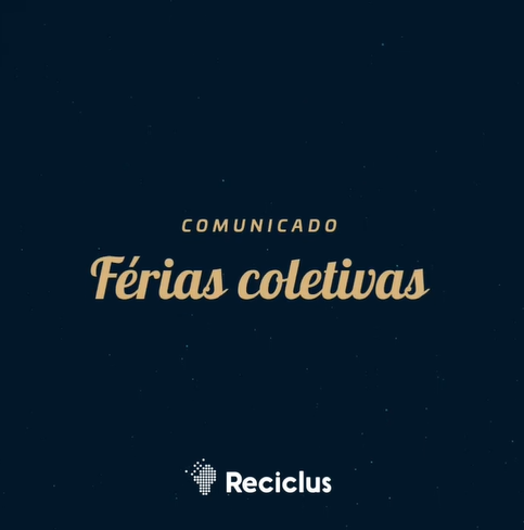 Reciclus's tweet photo. ⛔ Informamos que a sede administrativa da Reciclus entrará em recesso entre os dias 26/12/2022 e 04/01/2023, retornando as atividades em 05/01/2023. Mas não se preocupe! Nossos Pontos de Entrega continuam ativos, de acordo com os dias e horários de funcionamento de cada local. https://t.co/Xk339pjHqt