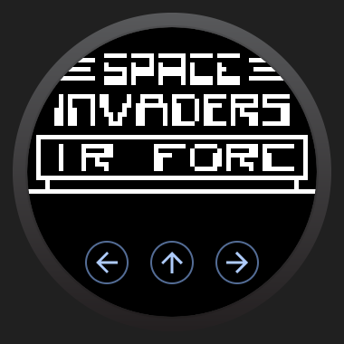 Was inspired by this article to create a Wear OS client for github.com/joreilly/chip-8 #KMM sample!  Not exactly perfectly suited to a device like this but it kind of works 😀 (repo is based on <a href="/cbeust/">Cedric Beust</a>'s original chip-8 emulator project - github.com/cbeust/chip-8)