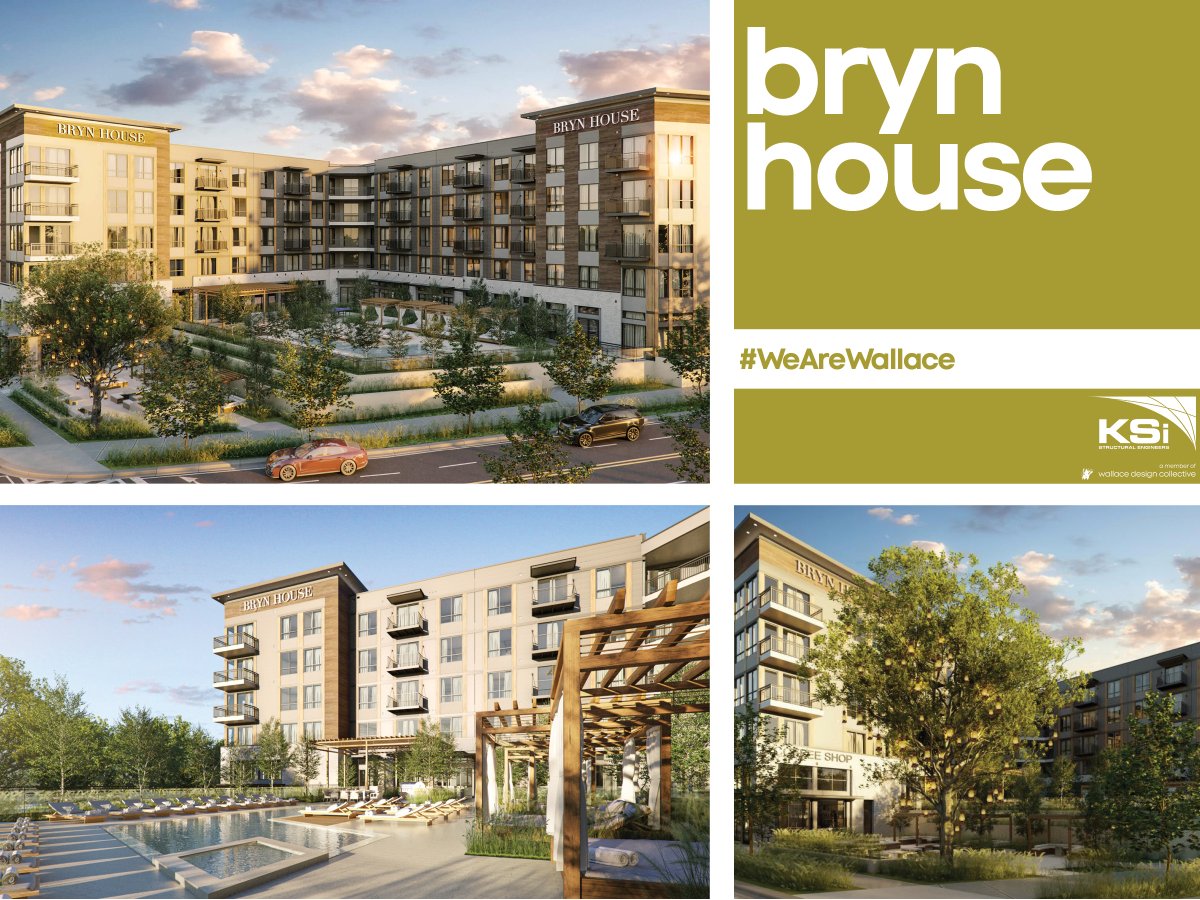 KSiStructural's tweet image. Bryn House, a $100 million new mixed-use project, is currently being constructed on a six-acre site in rapidly-growing North Druid Hills, a submarket of Atlanta. We are proud to provide structural engineering services for this exciting new addition to Atlanta.#WeAreWallace