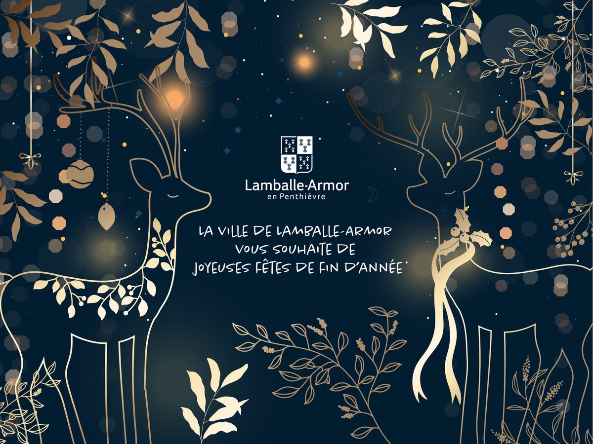 | Belles fêtes de fin d'année 🌟 |

La ville de Lamballe-Armor vous souhaite de belles fêtes de fin d'année à toutes et tous !