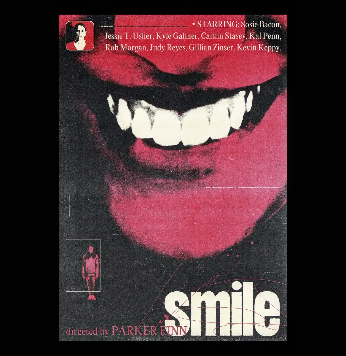 My alternative movie poster for Smile, directed by Parker Finn!
#smilemovie #sosiebacon #parkerfinn
