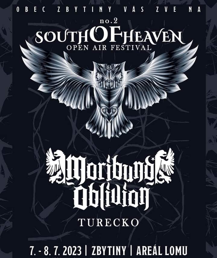 Moribund Oblivion @ South of Heaven Open Air 8.7.2023 Czechia 🇨🇿 2023 'INTERTEMPORAL' Avrupa turnemizde çalacağımız ülke ve festivaller yavaştan anonsları yapmaya başladılar. South of Heaven Open Air turne kapsamında çalacağımız festivallerden birisi.. #moribundoblivion #tour