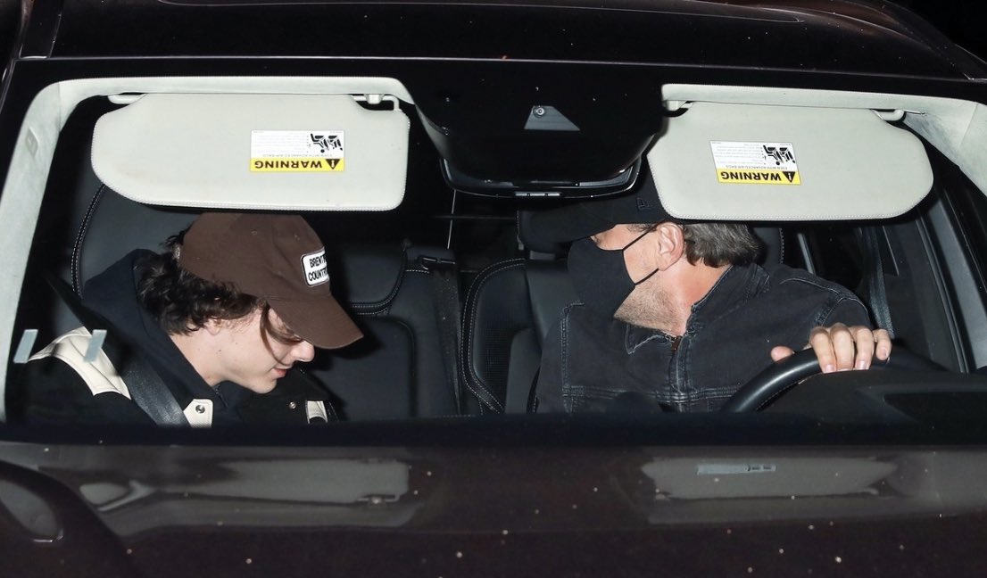 tchalametupdate's tweet image. Timothée Chalamet and Leonardo DiCaprio in LA recently