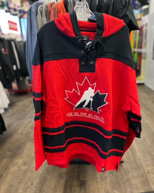 pbkamloops's tweet photo. Just in time for the World Junior Championship we have a line up of @47brand hats, toques, t-shirts and hoodies. Show your support for Canada and our two @blazerhockey representatives. 
Go Canada Go! https://t.co/kHfsTMUqGS
