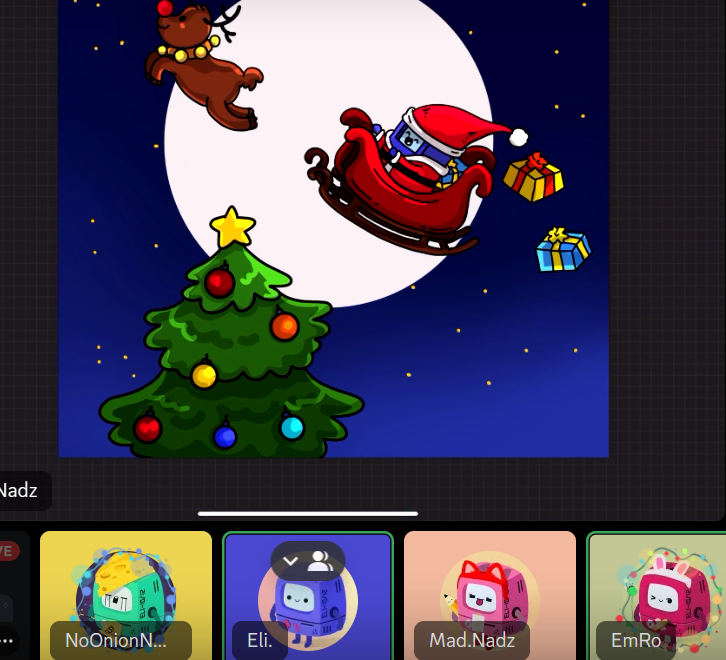 LOVE when creatives live stream the process! 
Grateful to be sharing this moment with frens 🙏🏼

Thank you <a href="/ProjectEliNFT/">Project Eli</a> and 🎨<a href="/MADNADART/">MAD.NAD</a> 🫶🏼

If it's been gray lately... find your happy here. 

There is light and color here if you look up, connect, and touch the color pallets 😘