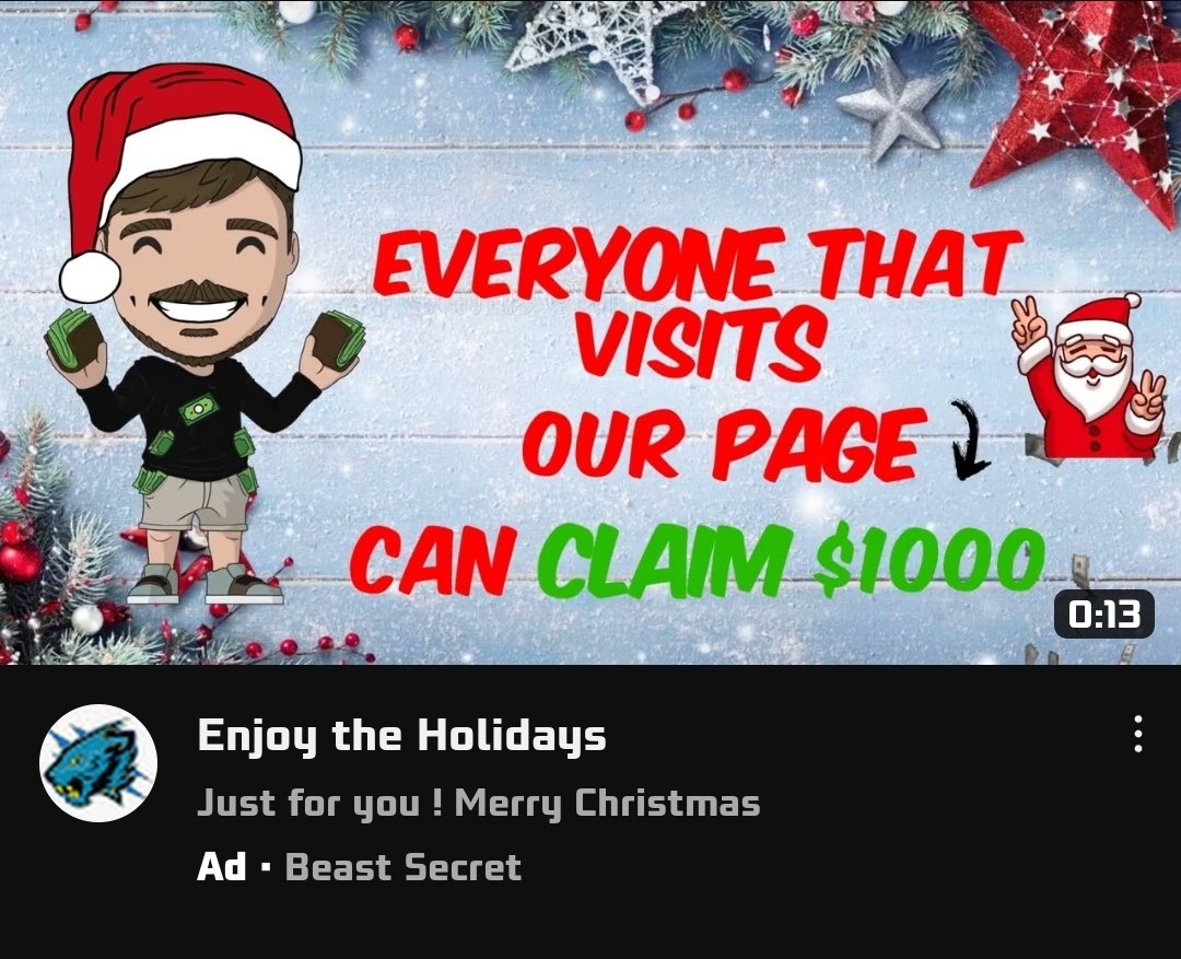 isakmk1's tweet photo. @MrBeast you gonna sue youtube for letting this ad be on their platform? https://t.co/uW5IuxMUtn
