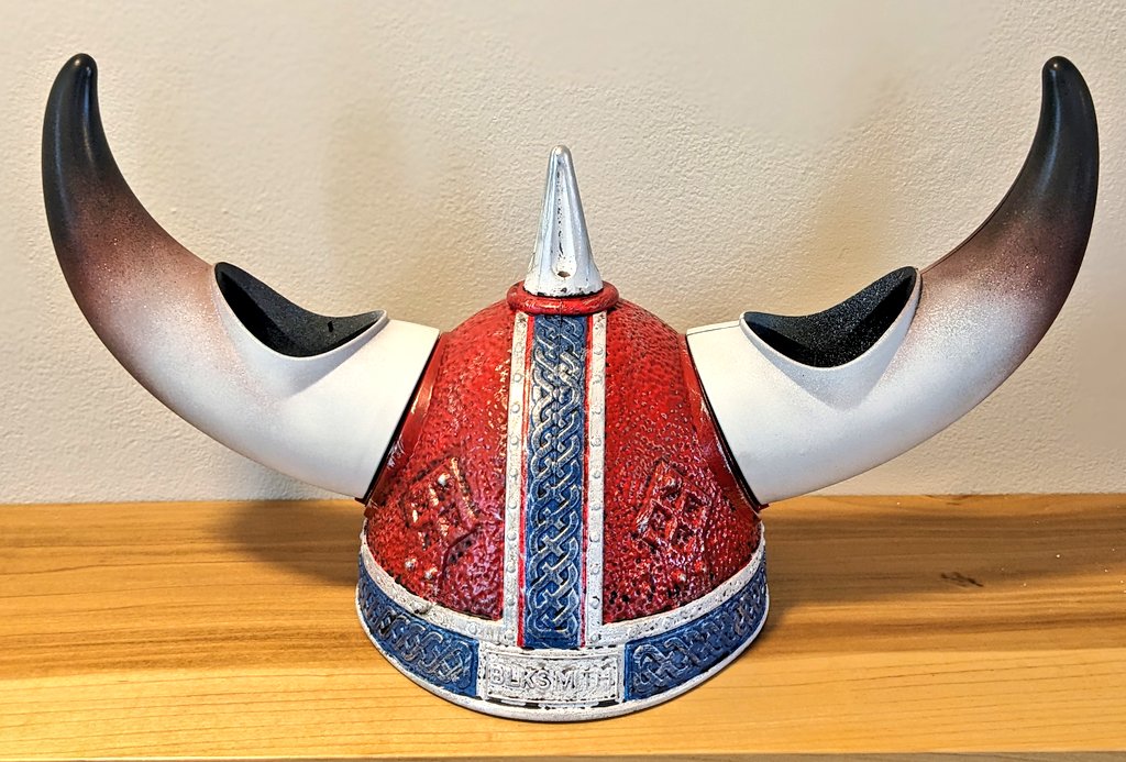 Goodberry on Twitter "Painted this dumb Viking beer helmet as a