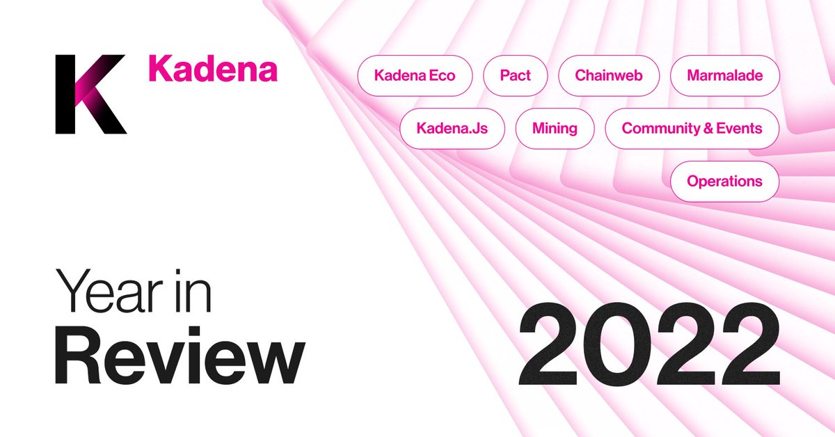 2022 was a whirlwind and the team at <a href="/kadena_io/">Kadena</a> is proud to say that we came out stronger than ever. With 2023 around the corner, here’s a quick retrospective glance back at all the amazing feats that we’ve achieved!

medium.com/@kadena_io/kad…