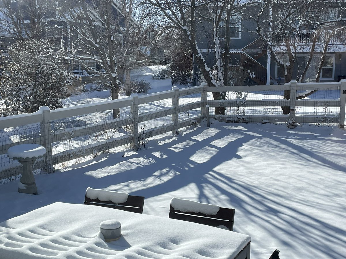 KipHottman's tweet photo. @LSKlearning @tblackTAB @JessMcG99 @drvickip @owensscience @wendi322 @PrashantMohesh @natureforall @Braca_M @sharma10_jai Temperature drop of 50 degrees in about 2 hours yesterday in Colorado followed by 3-4 inches of snow! #TryingToStayWarm 🥶 https://t.co/mSui7nh6bZ