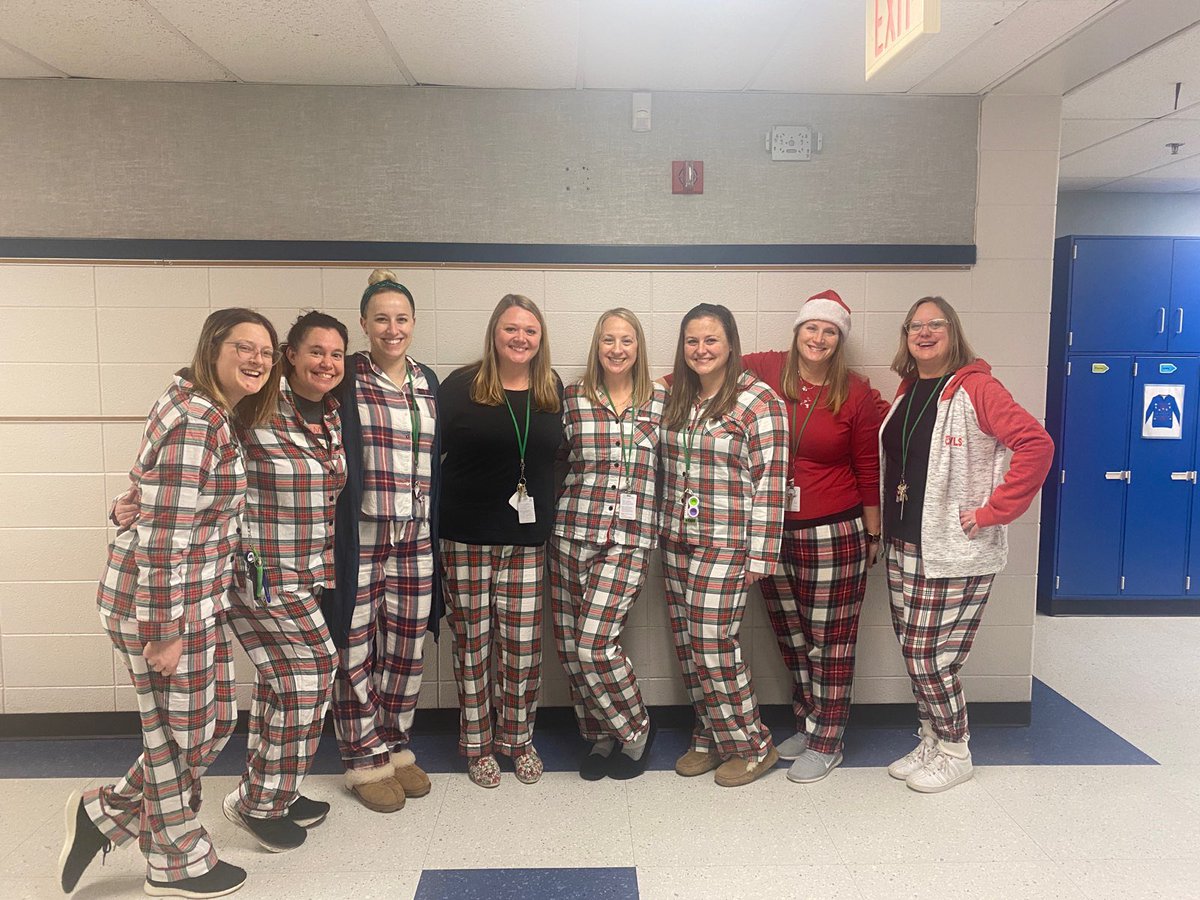 Matching Jammie’s on a snowy day before winter break>>