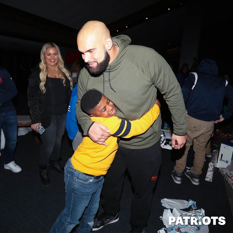 Patriots's tweet photo. School supplies, shopping sprees and baby showers.

@thatLGUY’s impact in New England goes beyond the football field: https://t.co/49cjXAFwtX

#WPMOYChallenge | #ForeverNE