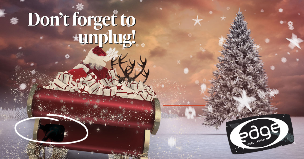 The team at Edge Auto Rental would like to wish you a very happy holiday season! 🎁 #EVSanta