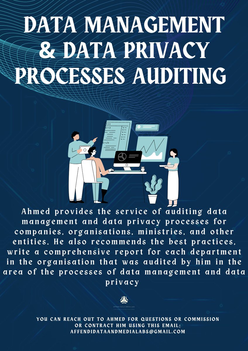Admlabs's tweet photo. #data #dataprivacy #datamanagement #Database #auditing https://t.co/GTy79CL7IU