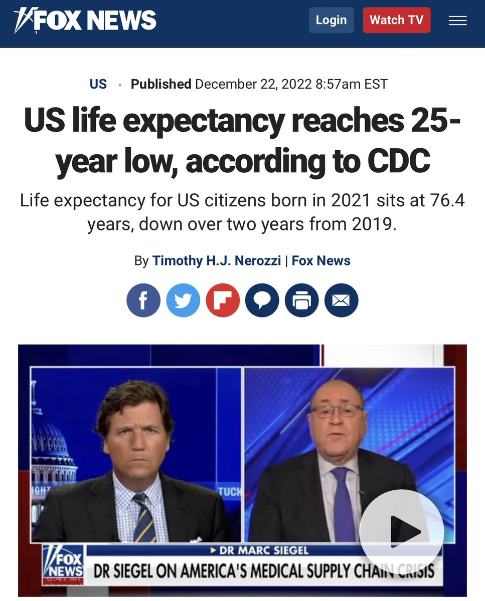 BREAKING: US life expectancy reaches 25-year low, according to CDC ...
