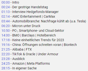 Super geballte #Informationen von <a href="/KochWallStreet/">Markus Koch</a> aus der #WallStreet - startet noch ein Weihnachtsrallye oder kühlt der #Markt ab 🤔

youtube.com/watch?v=r5_qHB…

360wallstreet.de

#Micron #Tesla #AMC #carmax #investing #boerse #Amazon #Twitter #FTX #alibaba #Barclays