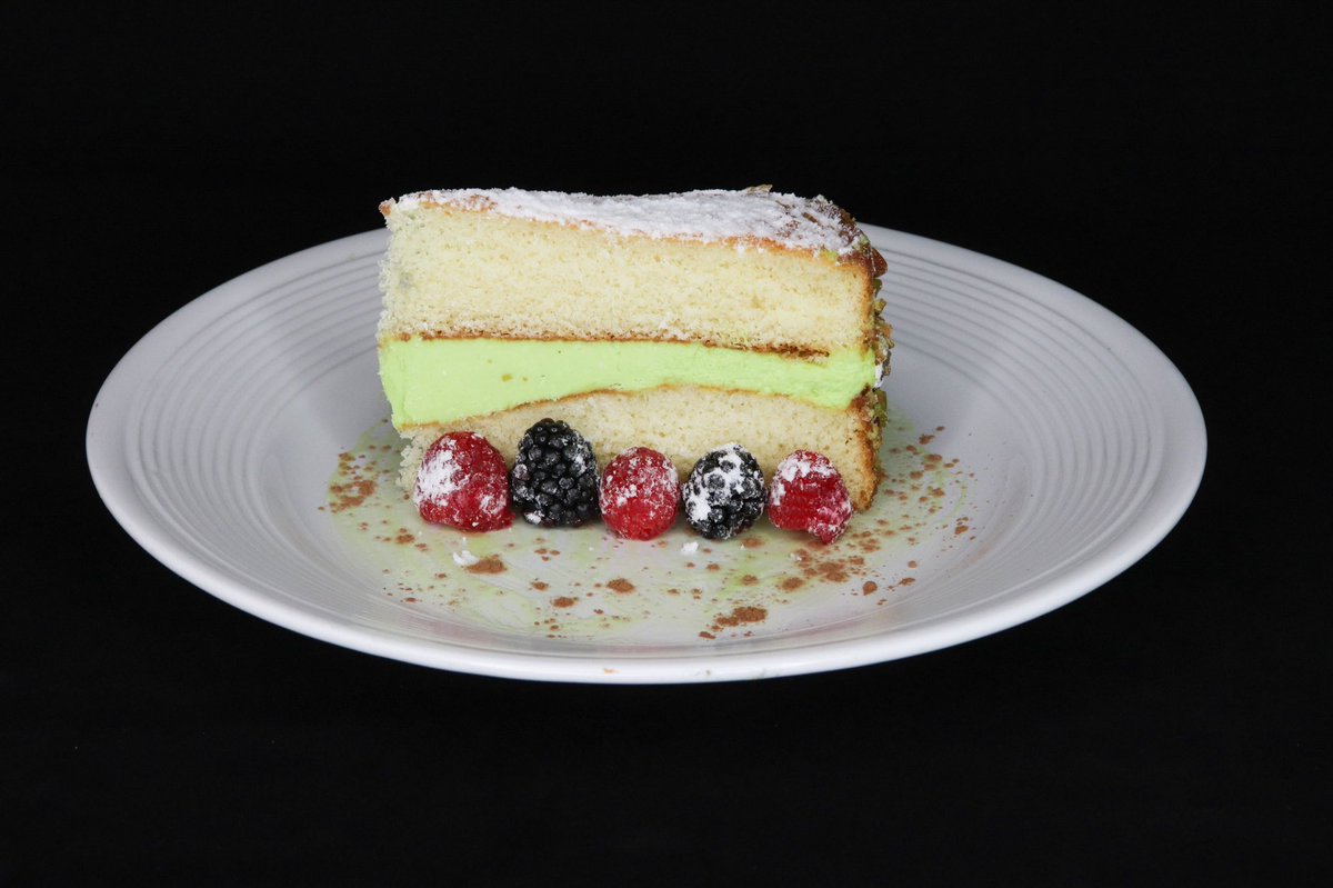 Have y’all tried our pistachio almond cake?