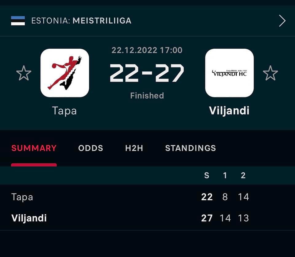 Þetta er náttúrulega viðbjóðslega fyndið, leikur í eistneska handboltanum í dag: