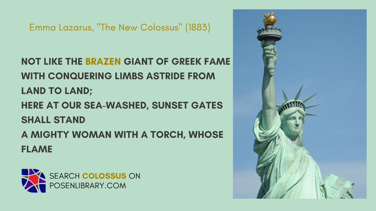 What is the epitomic #Hanukkah poem? <a href="/JudaismUnbound/">Judaism Unbound</a> (in ep. 356) stakes Emma Lazarus’ 1883 “The New Colossus” as THE ONE. Do you agree?

Search “Brazen” on bit.ly/PosenMain and let us know.
