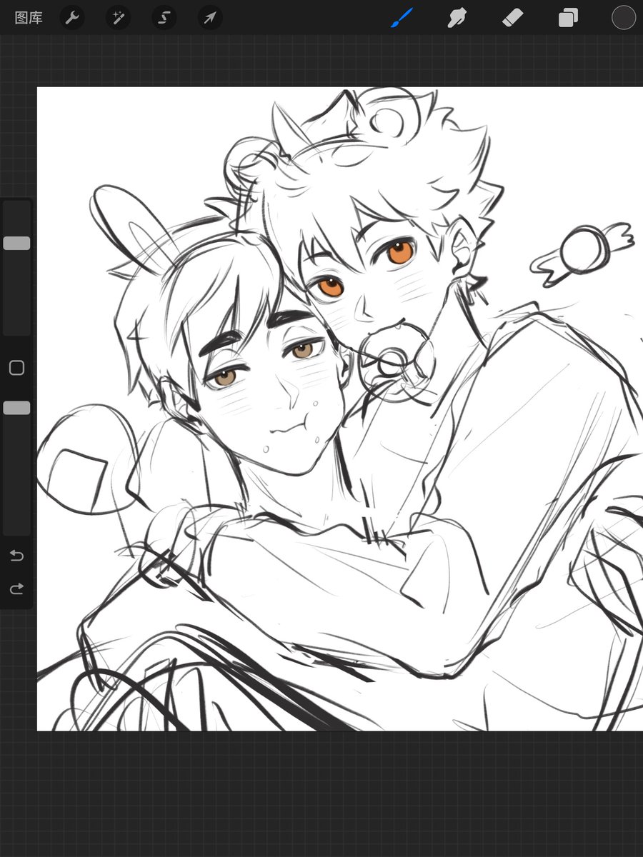 我胡汉三又回来了🧡太久没画画了已经不知道怎么画了！