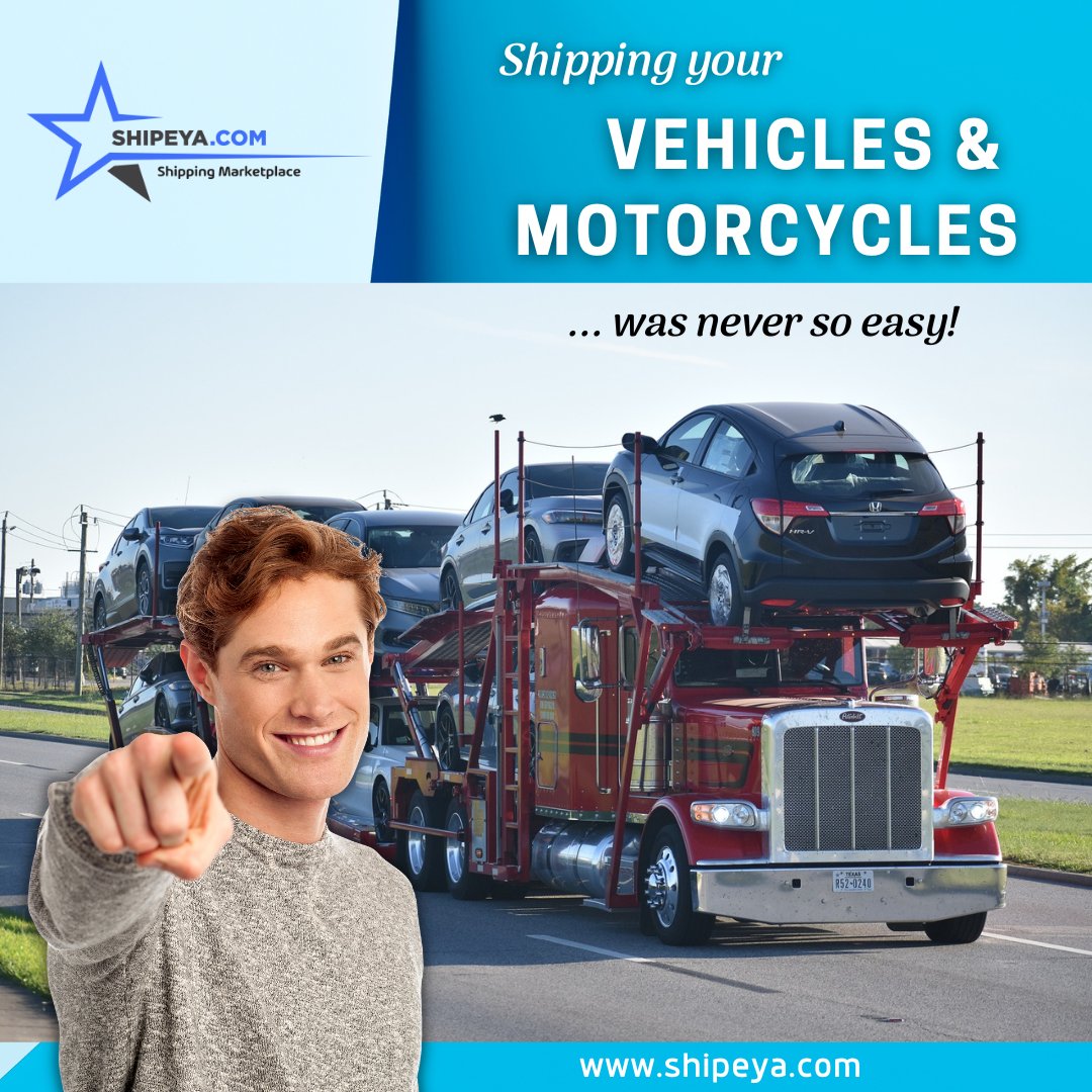 ShipeyaInc's tweet photo. Shipping your vehicles and motorcycles was never so easy ... please visit https://t.co/yyY9Y0Gj75!
.
#carmoving #vehicletransport #autotransport #carhauling #vehiclemoving #carshipping #carshipment #automovingservices #vehiclerelocation #carmovers
#logisticsmarketplace https://t.co/PUnHefvU4E