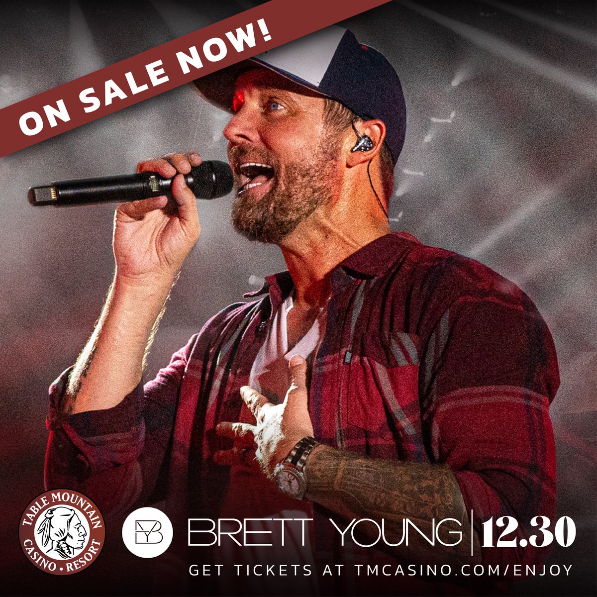 ◼PARTNER POST◼ 

Our BFFs at <a href="/Tablemtncasino/">Table Mountain Casino Resort</a> are bringing country artist Brett Young on Fri, 12/30 at 8p to the new Table Mountain Casino Resort! Must be 18+ to purchase tickets or attend the event. More details on their at tmcasino.com/enjoy.