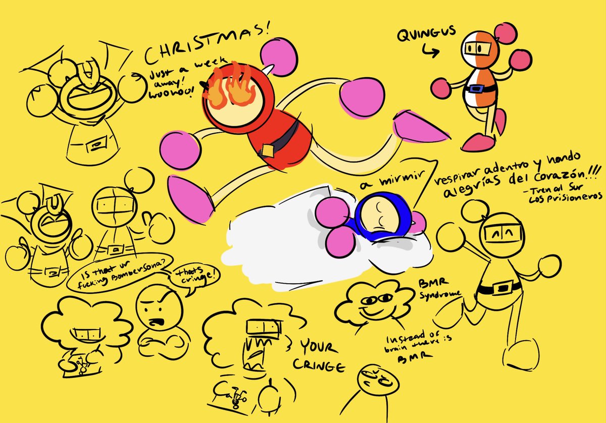 Frankenwiener9's tweet photo. doodle boards from today &amp; yesterday!! #spookymonth #bobvelseb #contrastgame #bomberman https://t.co/PJh9cqCQ7J