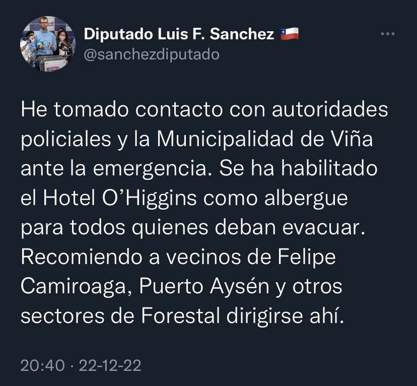 ElBravoCris's tweet photo. Ayuda en Viña del Mar, albergue. 

#incendio #ViñaDelMar #Ayuda https://t.co/DCeNt4Ub2C