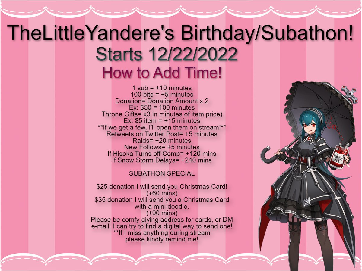 RitsukaFlame's tweet photo. It's my first #subathon 

RETWEET THIS POST &amp; I'LL ADD TIME! 

https://t.co/8BksQLW5dx 

We will be going live very soon and here are all of the fun incentives and ways to add time! Come join in the fun!

#VtuberUprising #Vtuber #SmallStreamer #ENVtuber https://t.co/GNUeK5Y7ZD
