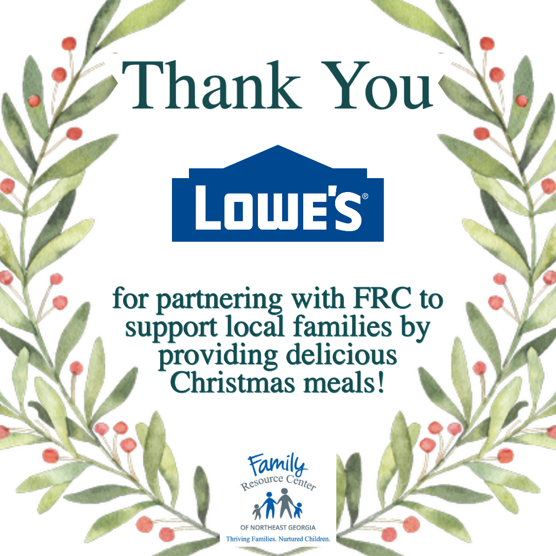 Sending out a big THANK YOU to Lowe's for providing Christmas meals to local families!