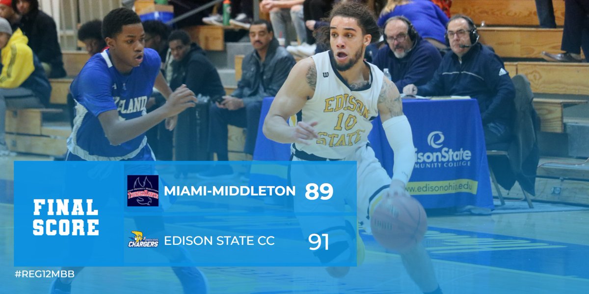 MEN'S BASKETBALL: Edison State CC defeats Miami-Middletown 91-89 to improve to 8-6.